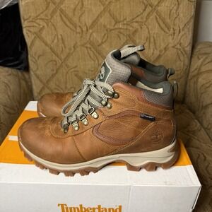 Timberland Mt. Maddsen Hiking Boot Mens Light Brown Leather Outdoor - Size 8.5